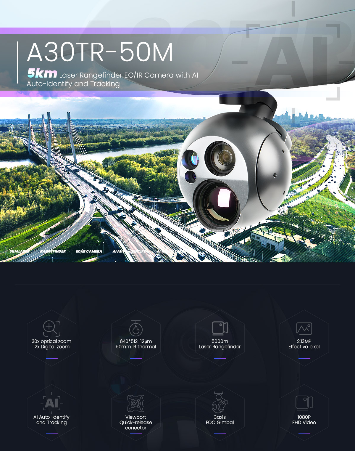 A30TR-50M-Gimbal Camera-Viewpro Ltd
